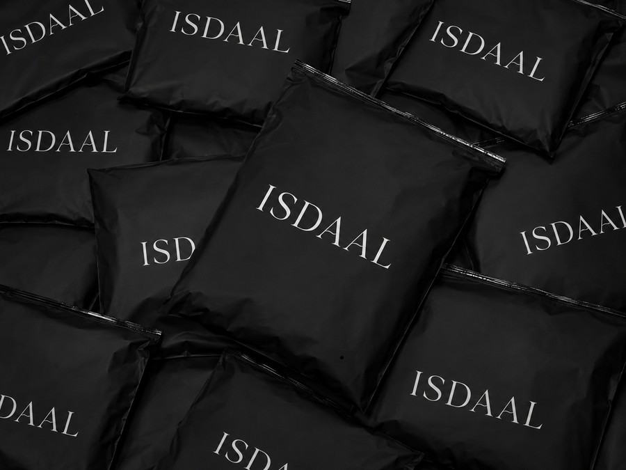 أكياس تغليف ISDAAL السوداء جاهزة للشحن